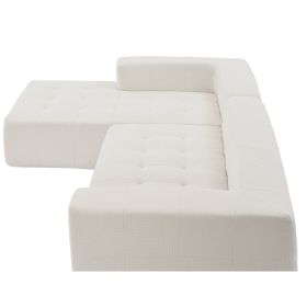 110*69" Modular Sectional Living Room Sofa Set, Modern Minimalist Style Couch, Installation-free sofa, Upholstered Sleeper Sofa for Living Room