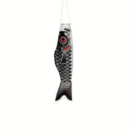 1pc, Carp Streamer, Digital Printing Carp Streamer, DIY Festival Carp, Spring Decor, Outdoor Decor, Garden Decoration (Color: Black)
