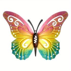 1pc/3pc, Vintage Iron Butterfly, Home Garden Themed Welcome Sign, Front Door Hanging Decor, Celebration Decor (style: Model C)