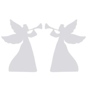 2pcs 36in PVC Angel Garden Angel Decoration White (Color: as picture)