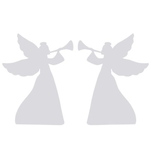 2pcs 36in PVC Angel Garden Angel Decoration White